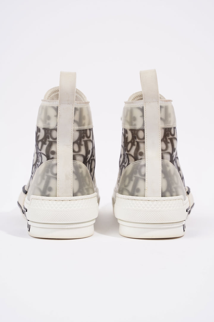 Christian Dior B23 Hightops White / Black Oblique Rubber EU 37 UK 4