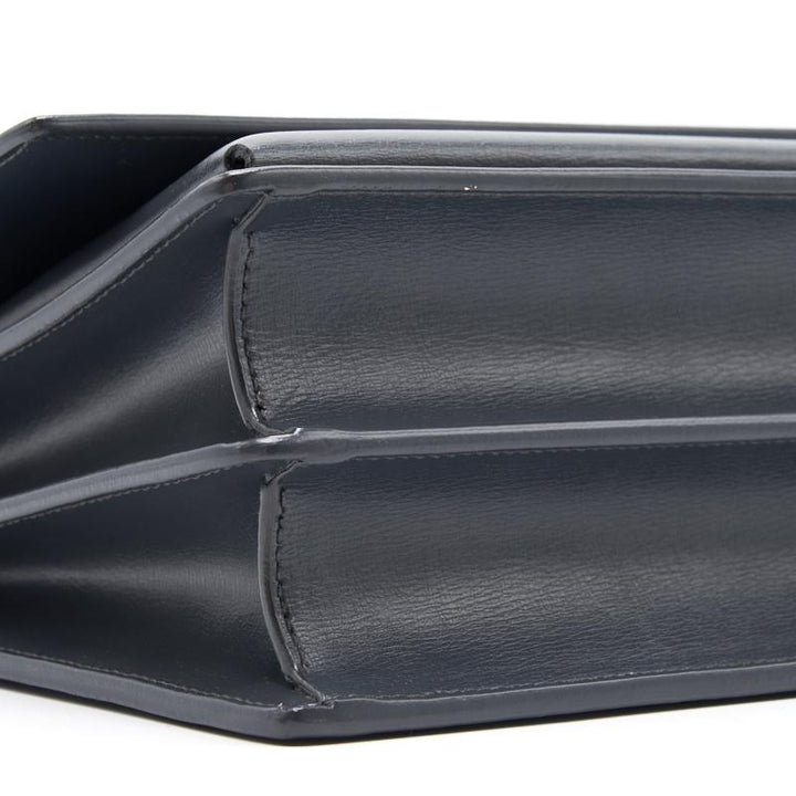 Saint Laurent Sunset Medium Chain Shoulder Bag in Dark Smog Color GHW