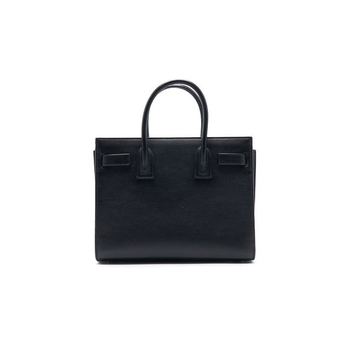 Saint Laurent Paris Black Leather Limited Baby Sac De Jour Tote