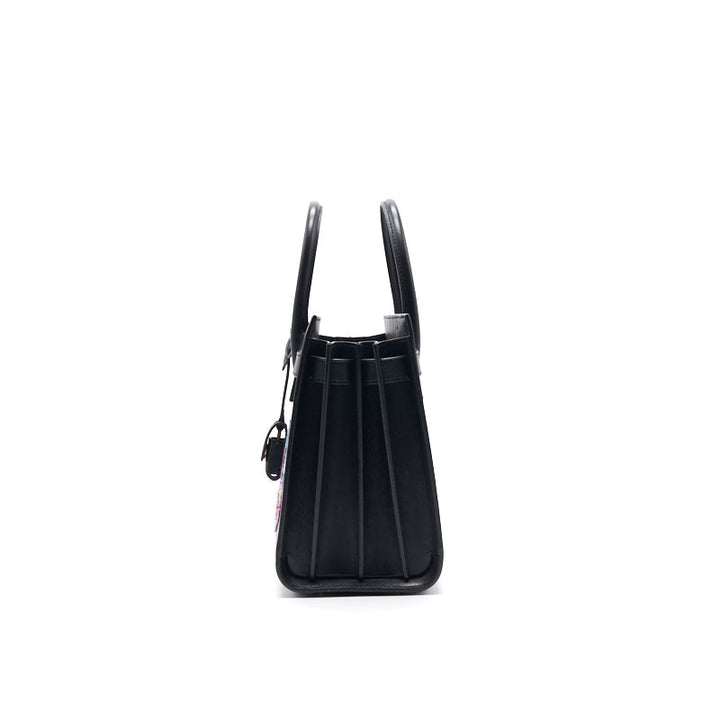 Saint Laurent Paris Black Leather Limited Baby Sac De Jour Tote