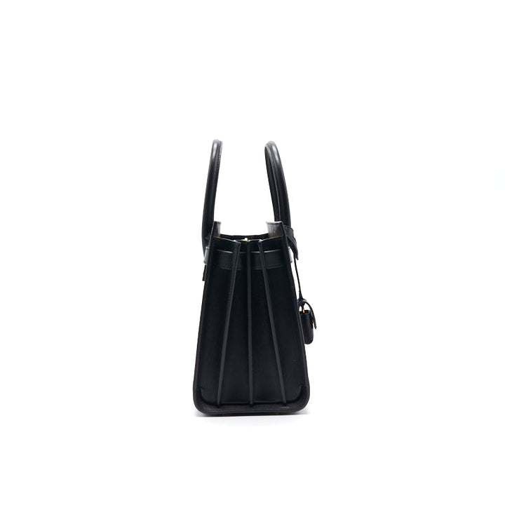 Saint Laurent Paris Black Leather Limited Baby Sac De Jour Tote