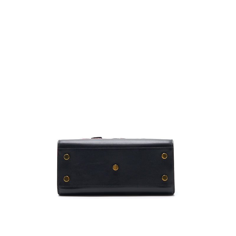 Saint Laurent Paris Black Leather Limited Baby Sac De Jour Tote