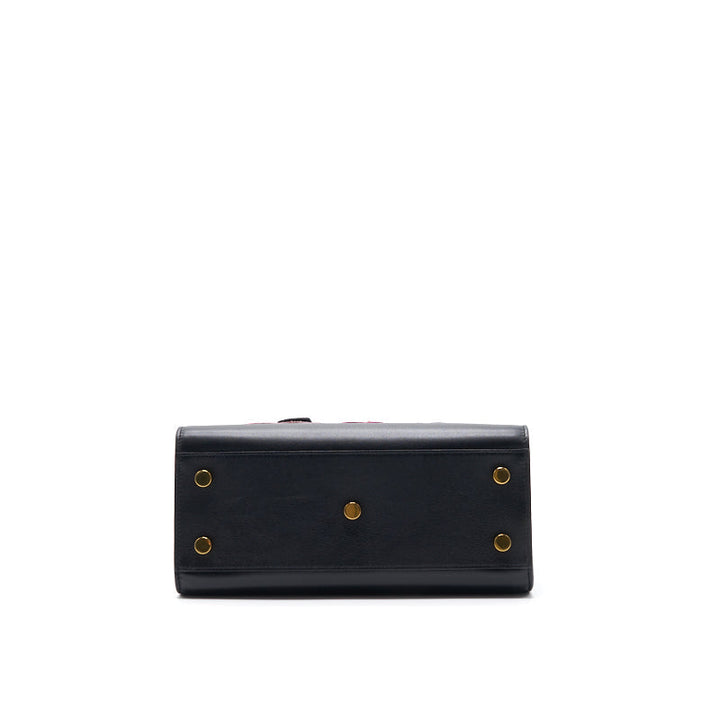 Saint Laurent Paris Black Leather Limited Baby Sac De Jour Tote