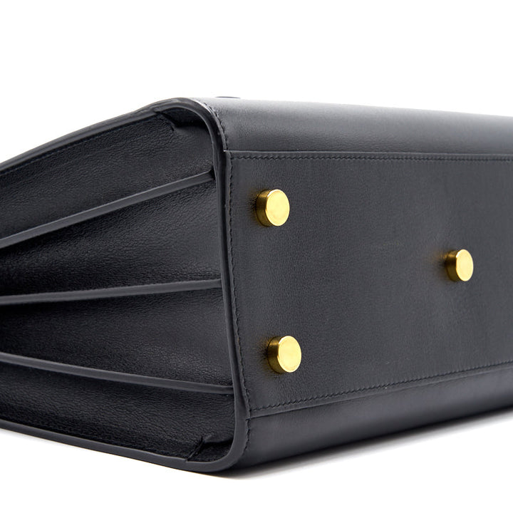 Saint Laurent Paris Black Leather Limited Baby Sac De Jour Tote