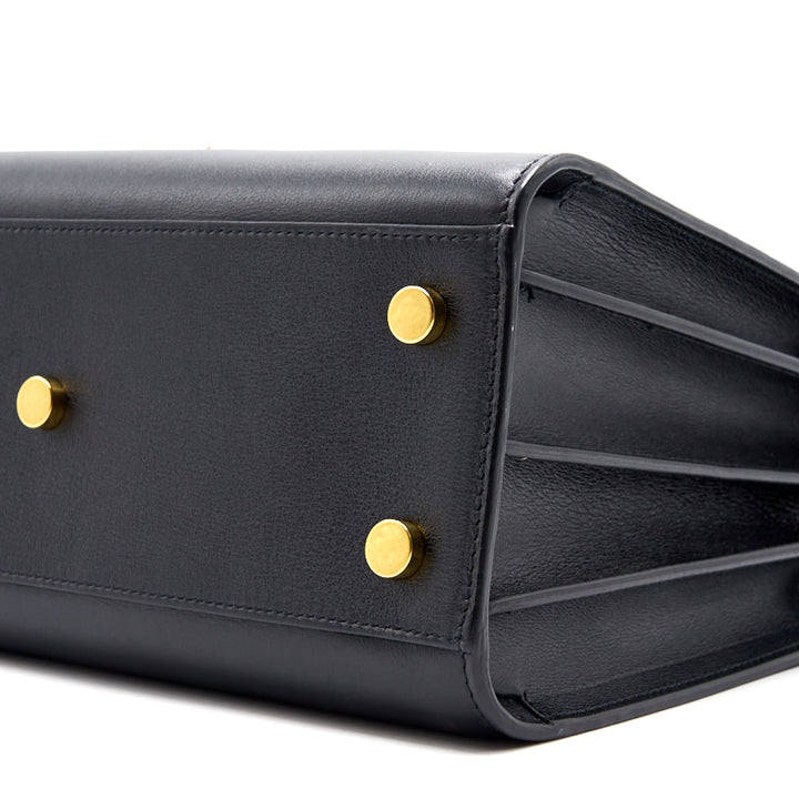 Saint Laurent Paris Black Leather Limited Baby Sac De Jour Tote