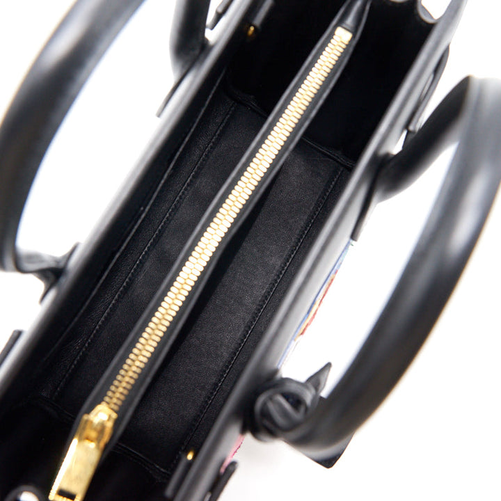 Saint Laurent Paris Black Leather Limited Baby Sac De Jour Tote