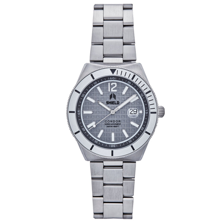 Shield Condor Bracelet Watch w/Date - Ruumur
