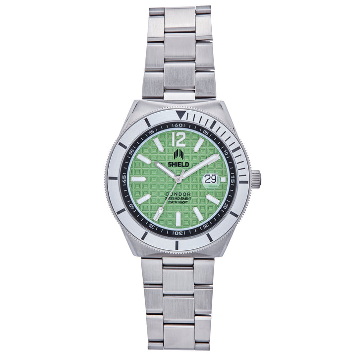 Shield Condor Bracelet Watch w/Date - Ruumur