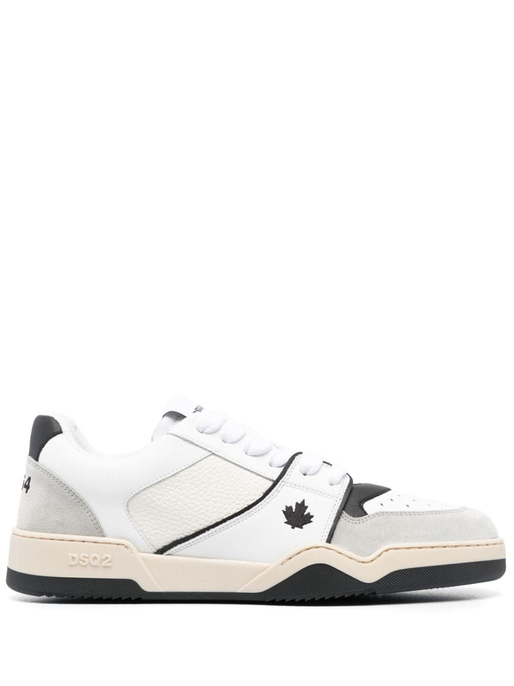DSQUARED2 SPIDER LEATHER LOW-TOP SNEAKERS