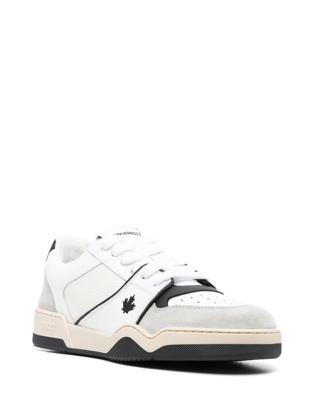 DSQUARED2 SPIDER LEATHER LOW-TOP SNEAKERS