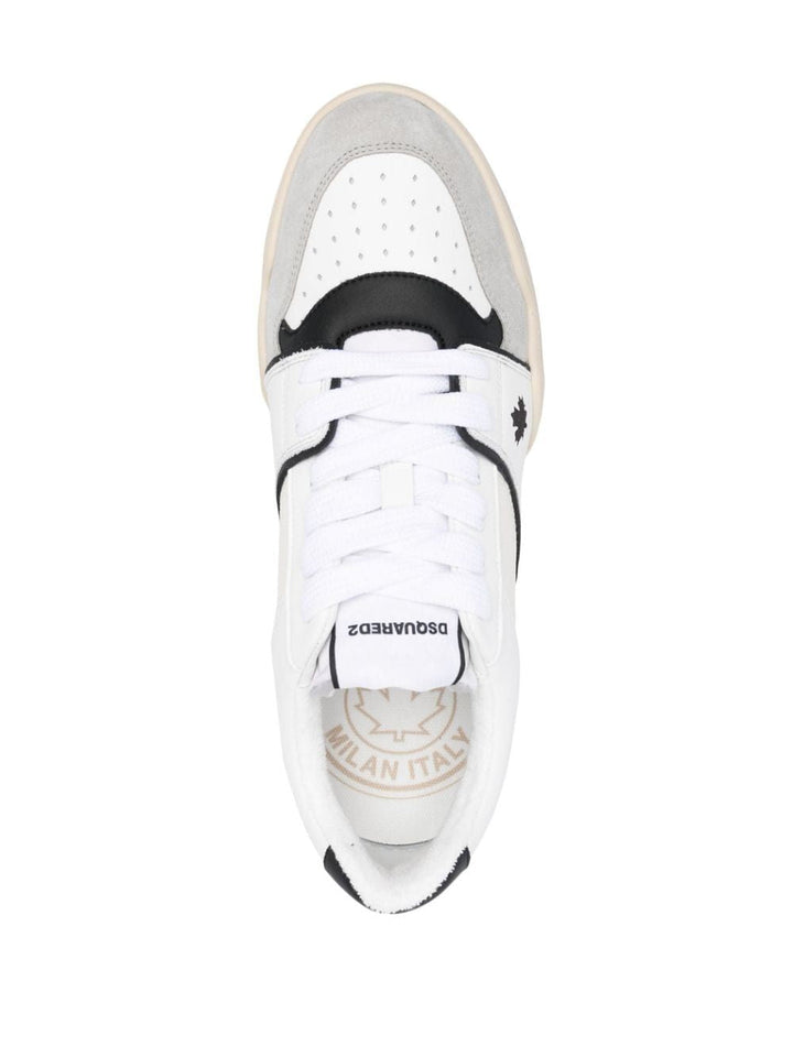DSQUARED2 SPIDER LEATHER LOW-TOP SNEAKERS