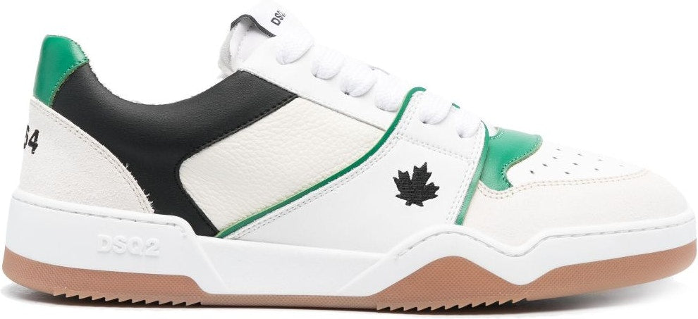 LOW TOP LEATHER SNEAKER.