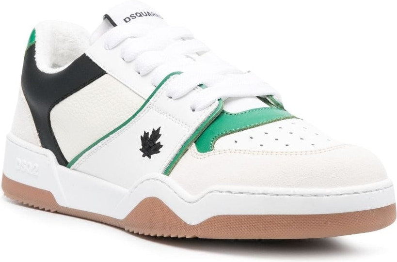 LOW TOP LEATHER SNEAKER.