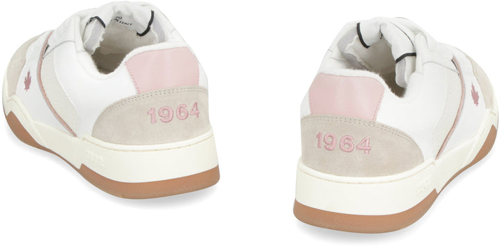 SPIKER LEATHER LOW-TOP SNEAKERS