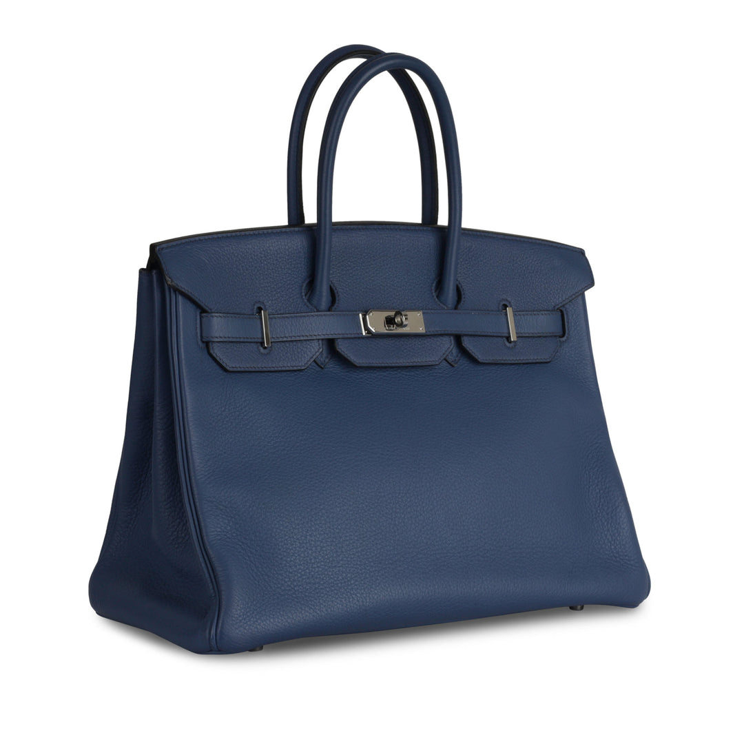 Birkin 35 - Blue De Malte