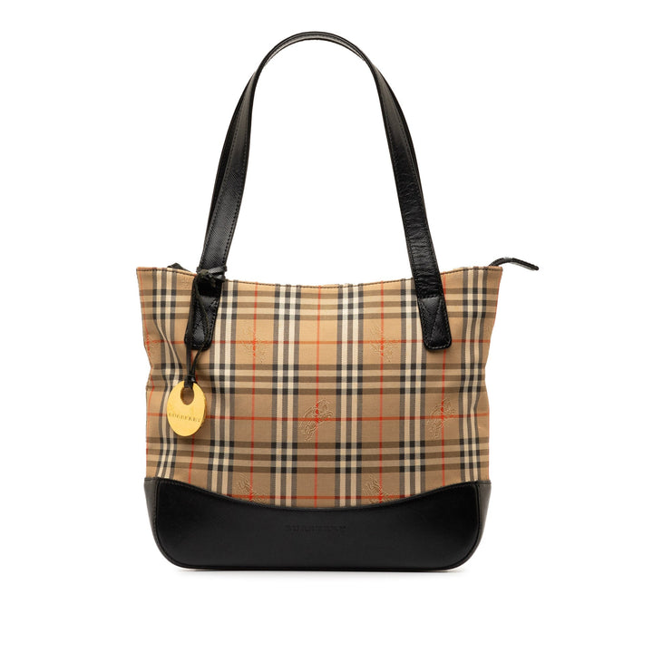 BURBERRY Haymarket Check Handbag