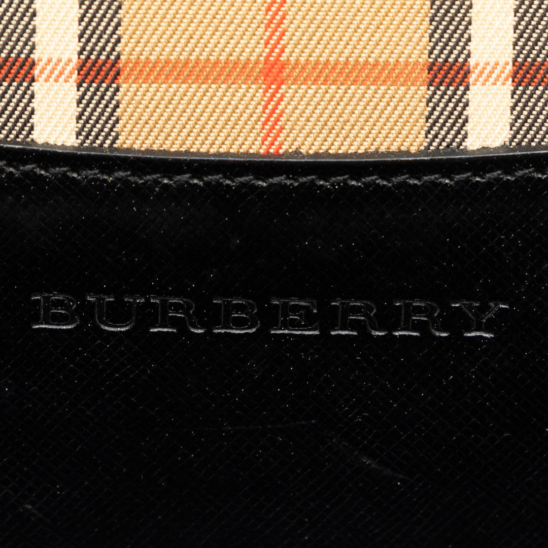 BURBERRY Haymarket Check Handbag