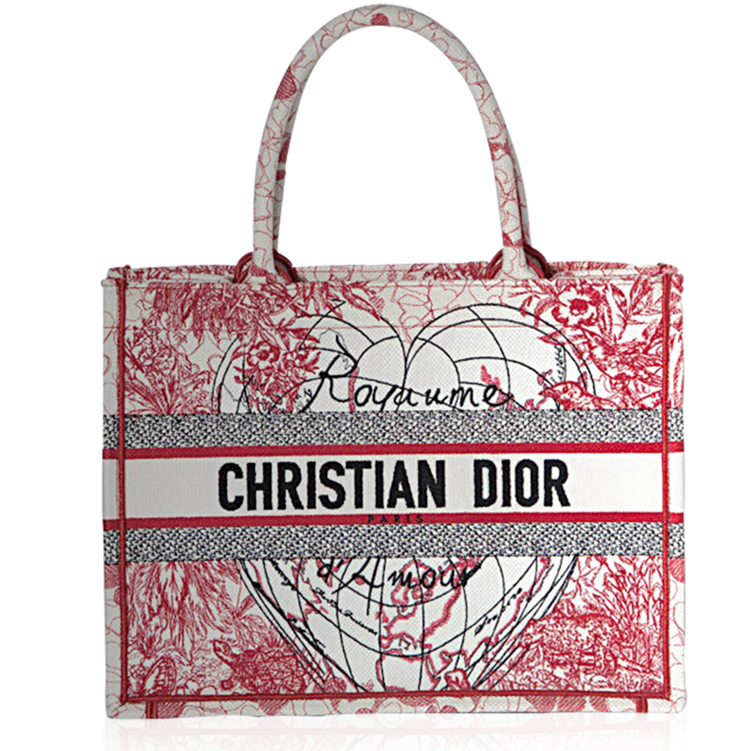 Top quality Dior D-Royaume d'Amour Canvas Book Bag