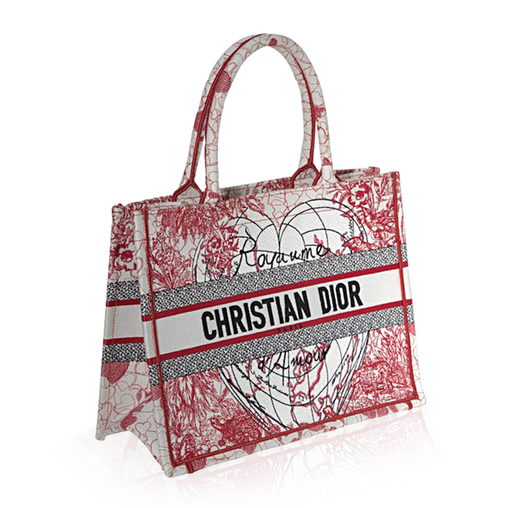 Top quality Dior D-Royaume d'Amour Canvas Book Bag