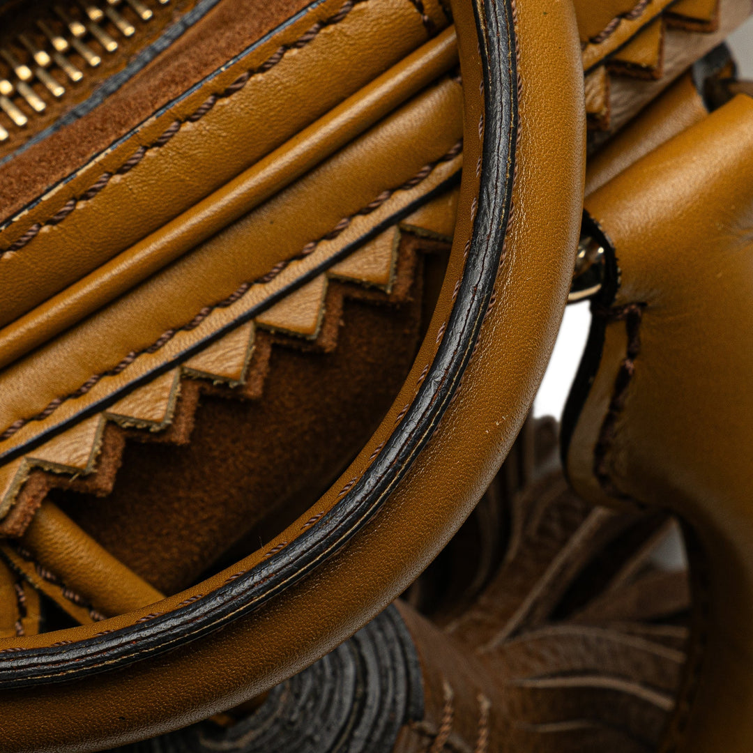 BURBERRY Haymarket Check Tassel Satchel