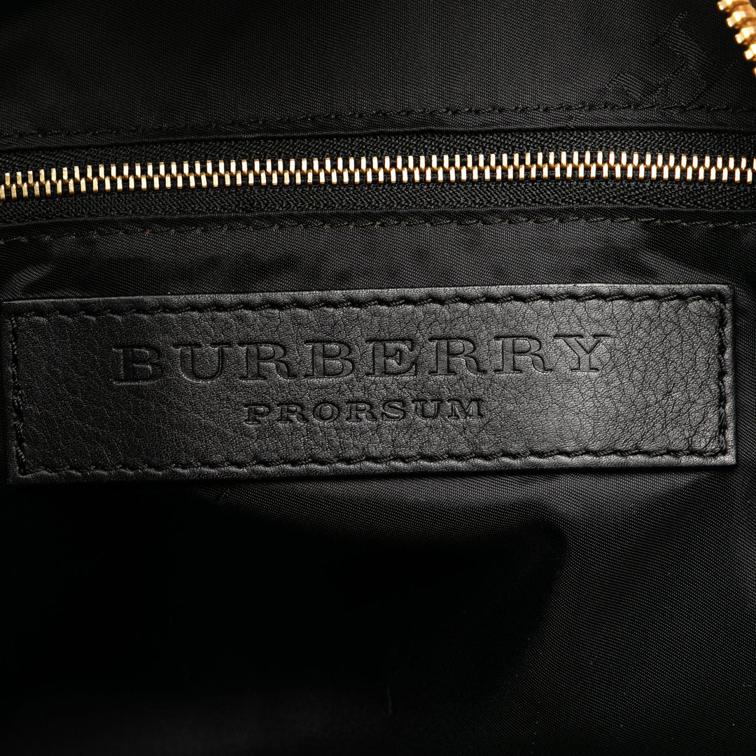 BURBERRY Haymarket Check Tassel Satchel