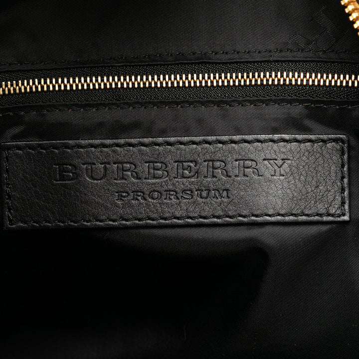 BURBERRY Haymarket Check Tassel Satchel