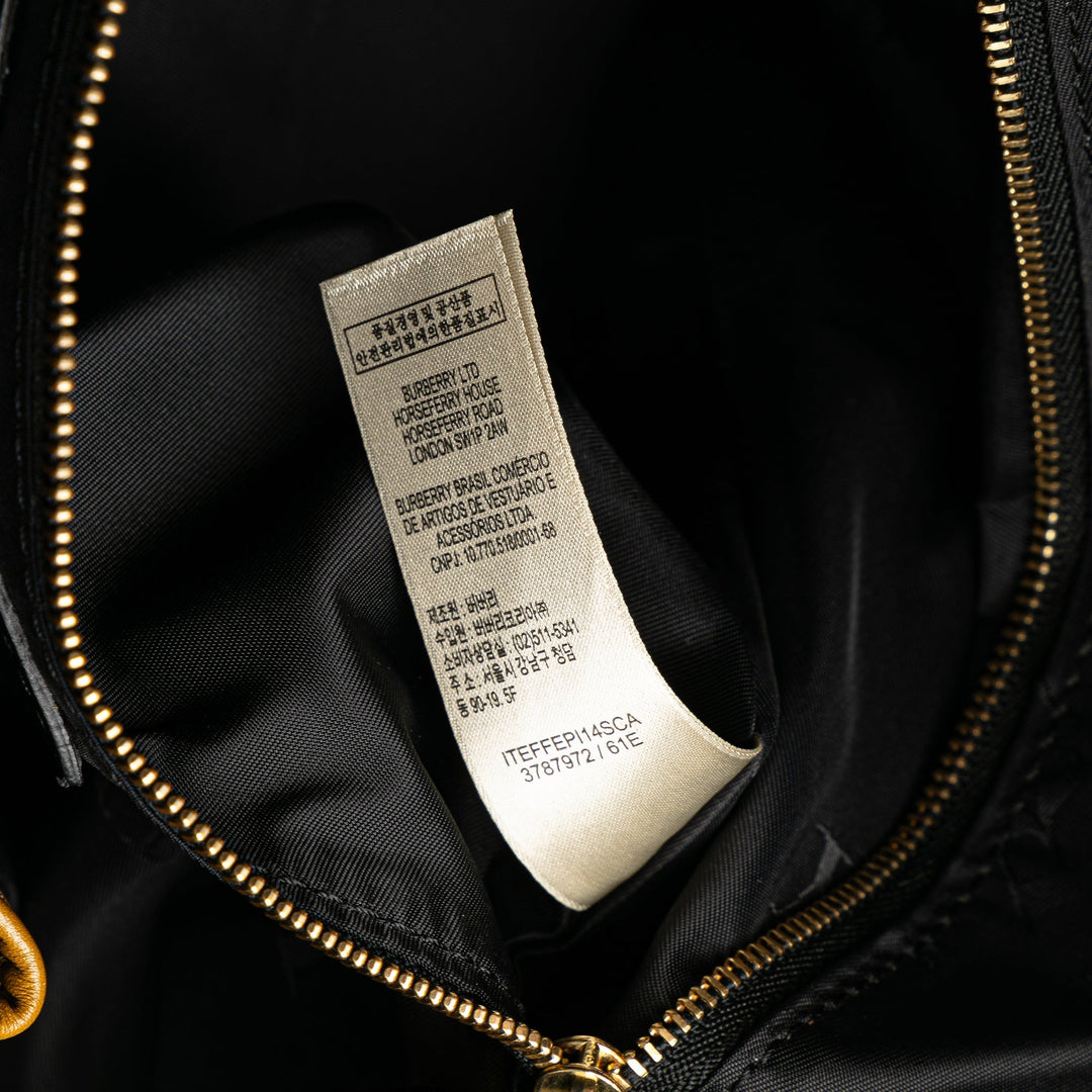 BURBERRY Haymarket Check Tassel Satchel