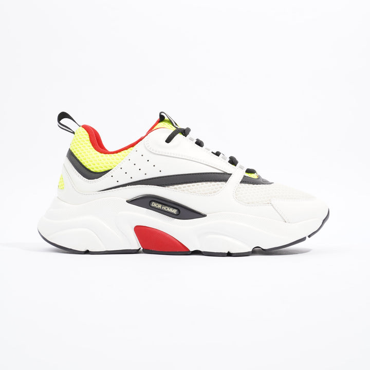 Christian Dior B22 White / Black / Yellow Mesh EU 42 UK 8