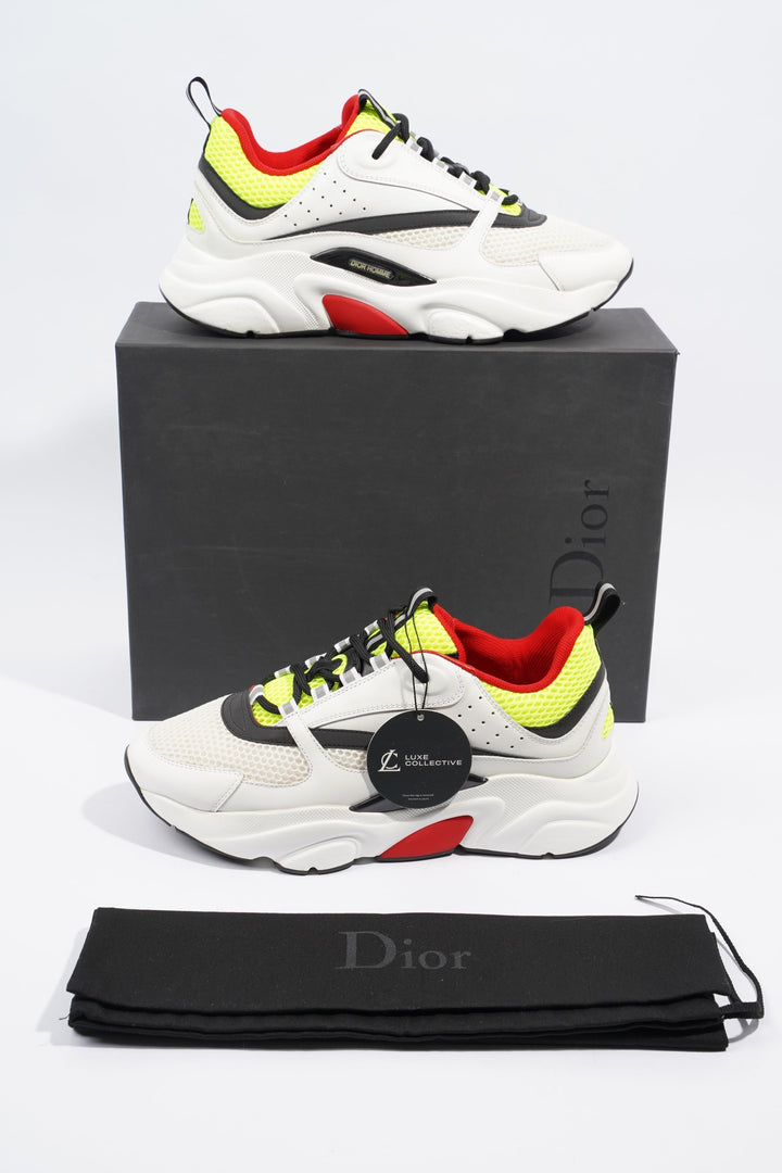 Christian Dior B22 White / Black / Yellow Mesh EU 42 UK 8
