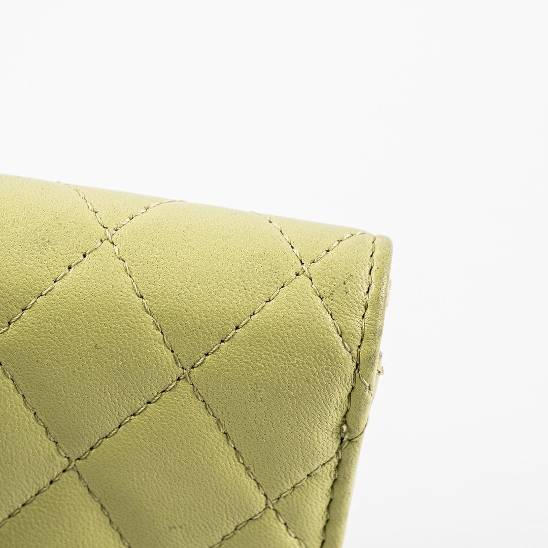 Top Quality Chanel Compact Wallet Green