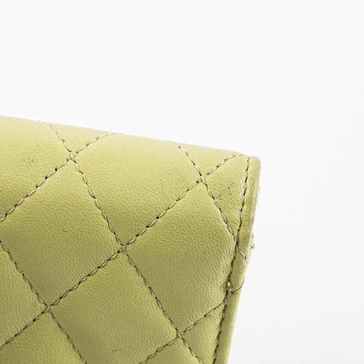 Top Quality Chanel Compact Wallet Green