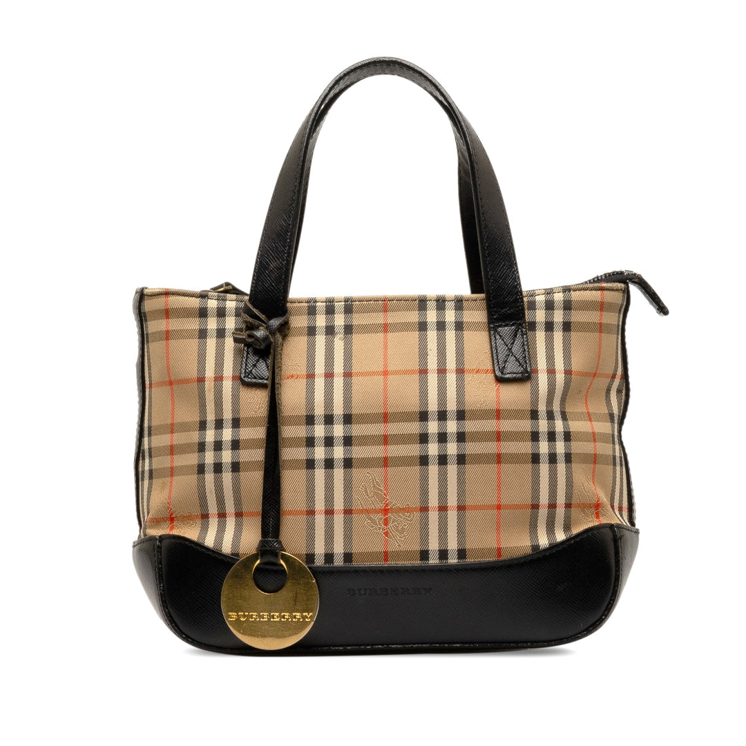BURBERRY Haymarket Check Handbag