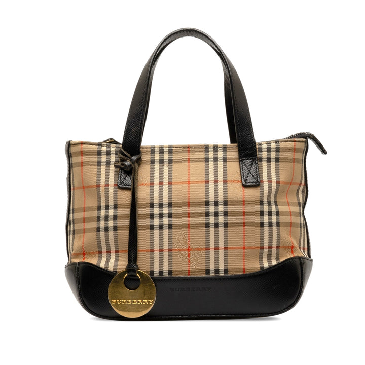 BURBERRY Haymarket Check Handbag