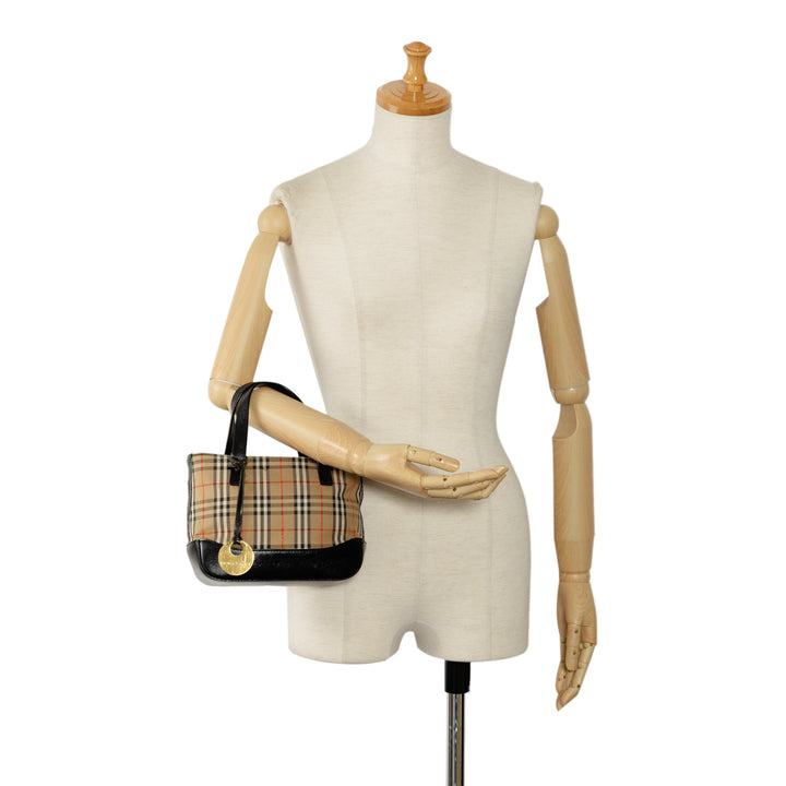 BURBERRY Haymarket Check Handbag