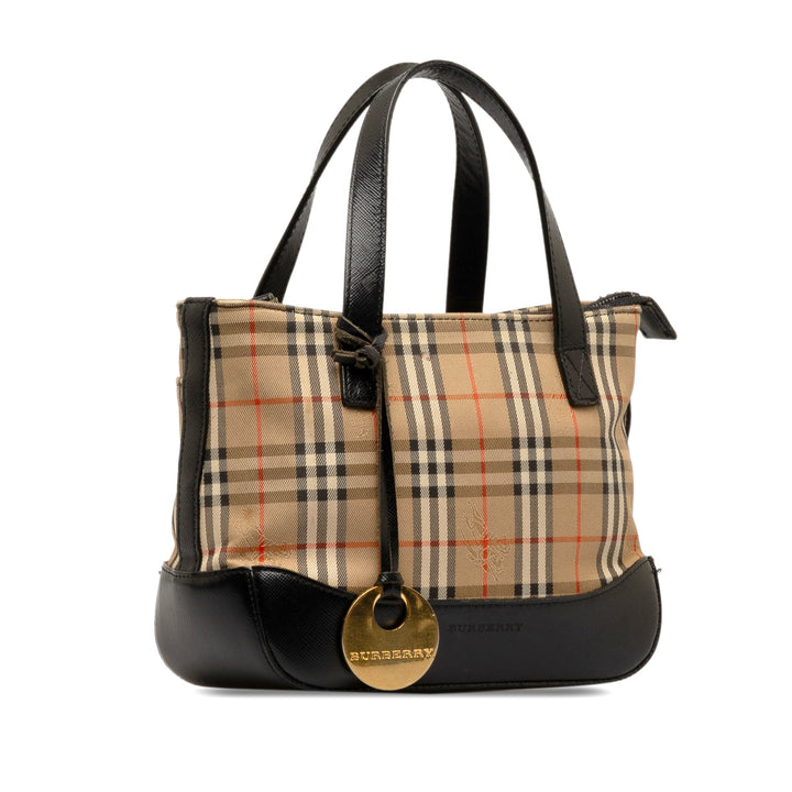 BURBERRY Haymarket Check Handbag