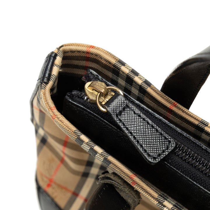 BURBERRY Haymarket Check Handbag