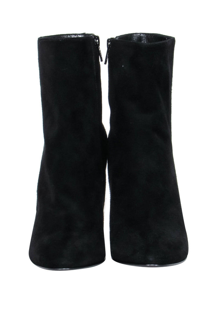 Saint Laurent - Black Suede Booties Sz 8.5