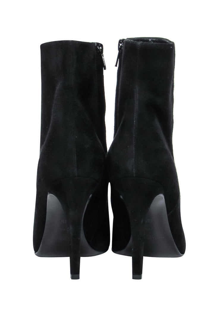 Saint Laurent - Black Suede Booties Sz 8.5