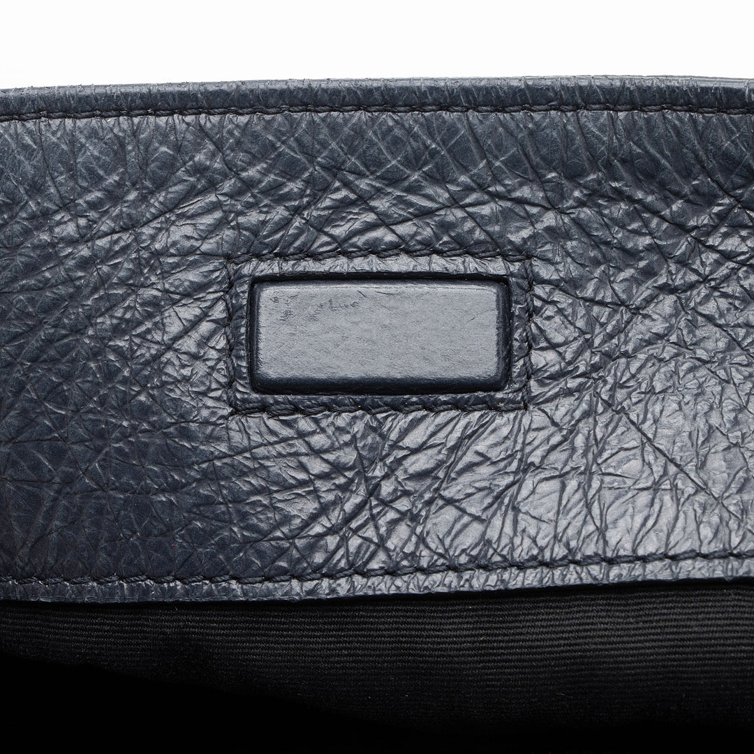 Saint Laurent Crinkled Calfskin Monogram Niki Large Shopping Tote (SHF-3qmmgS)