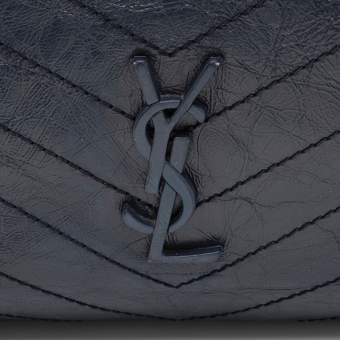 Saint Laurent Crinkled Calfskin Monogram Niki Large Shopping Tote (SHF-3qmmgS)