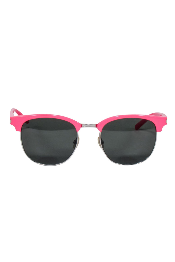 Saint Laurent - Hot Pink Acrylic Sunglasses