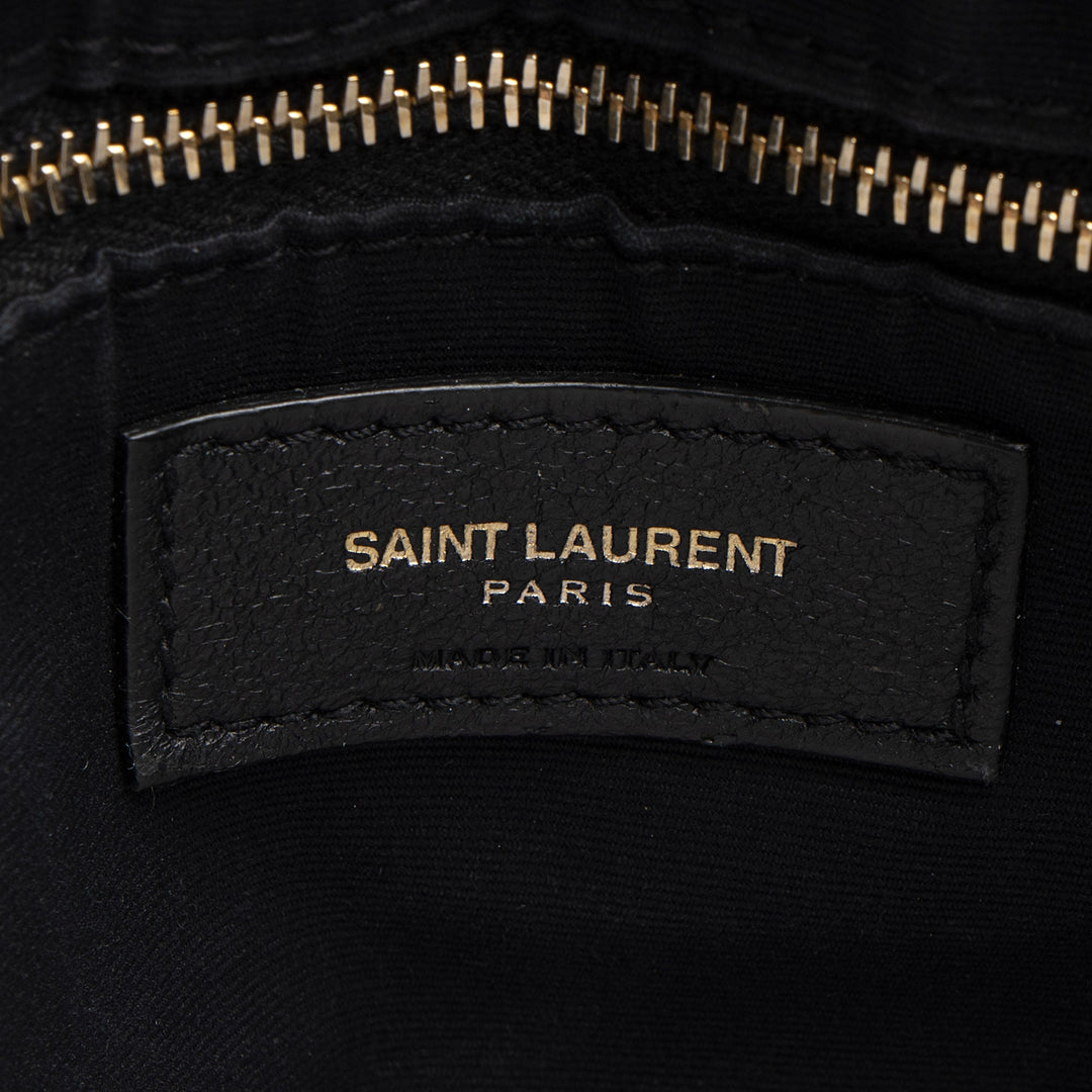 Saint Laurent Matelasse Calfskin Monogram LouLou Chain Medium Shoulder Bag (SHF-Tz5A5L)