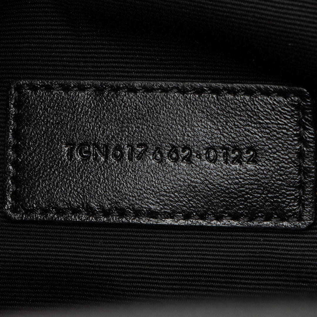 Saint Laurent Matelasse Grain de Poudre Monogram Envelope Pouch (SHF-eQugwj)