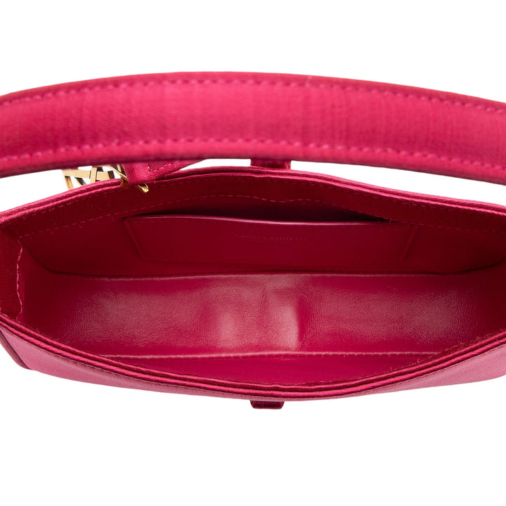 Saint Laurent Satin Monogram Le 5 A 7 Mini Hobo (SHF-TY5jhD)