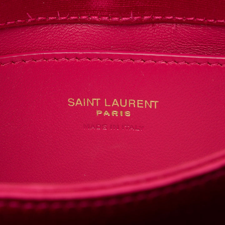 Saint Laurent Satin Monogram Le 5 A 7 Mini Hobo (SHF-TY5jhD)