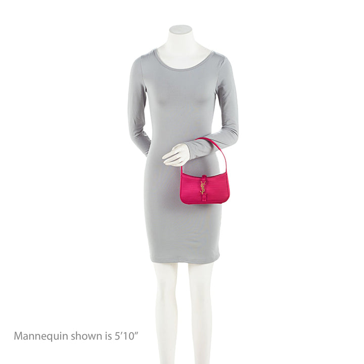 Saint Laurent Satin Monogram Le 5 A 7 Mini Hobo (SHF-TY5jhD)