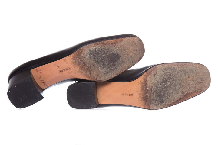 Salvatore Ferragamo Black Leather Pumps SZ 5