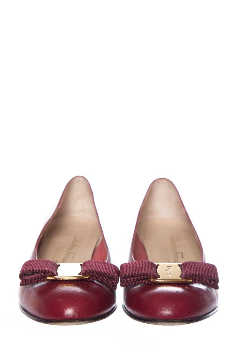 Salvatore Ferragamo Red Leather Pumps SZ 5