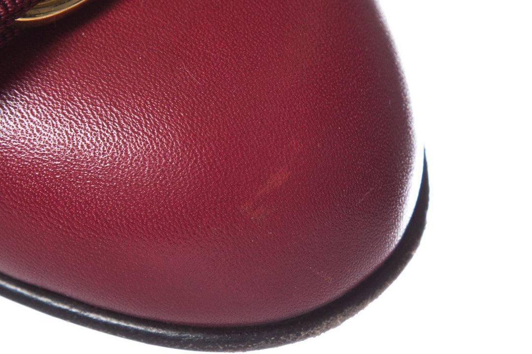 Salvatore Ferragamo Red Leather Pumps SZ 5