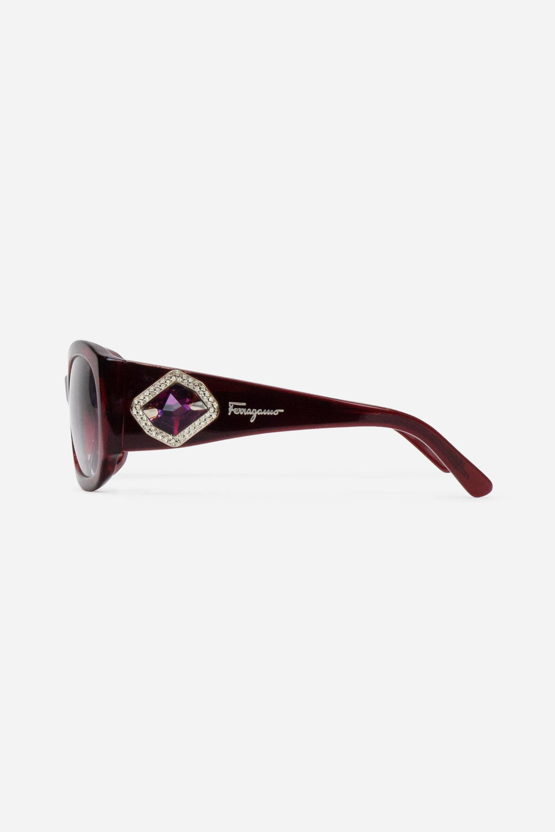 Red Gemstone Studded Sunglasses